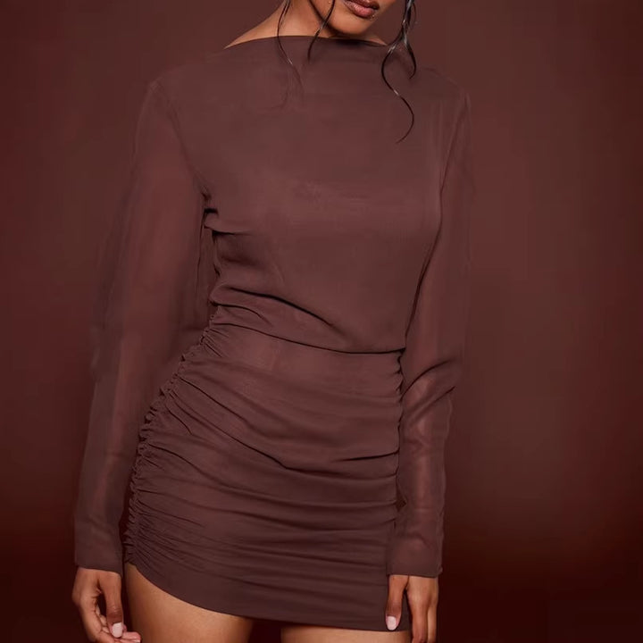 Damen Elegantes Minikleid mit Raffung Echo Archiv