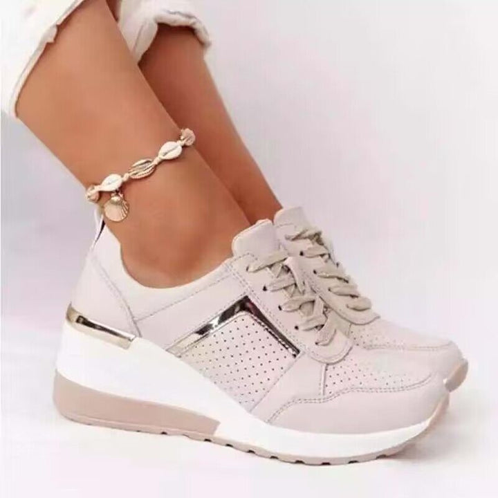 Damen  moderne Sneaker mit Metallic-Details, dämpfender Plateausohle und atmungsaktivem Mesh-Obermaterial Echo Archiv