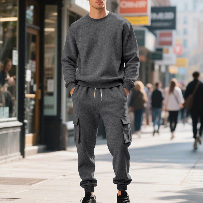 Herren Sweatshirt und Cargo-Shorts Set Echoarchiv