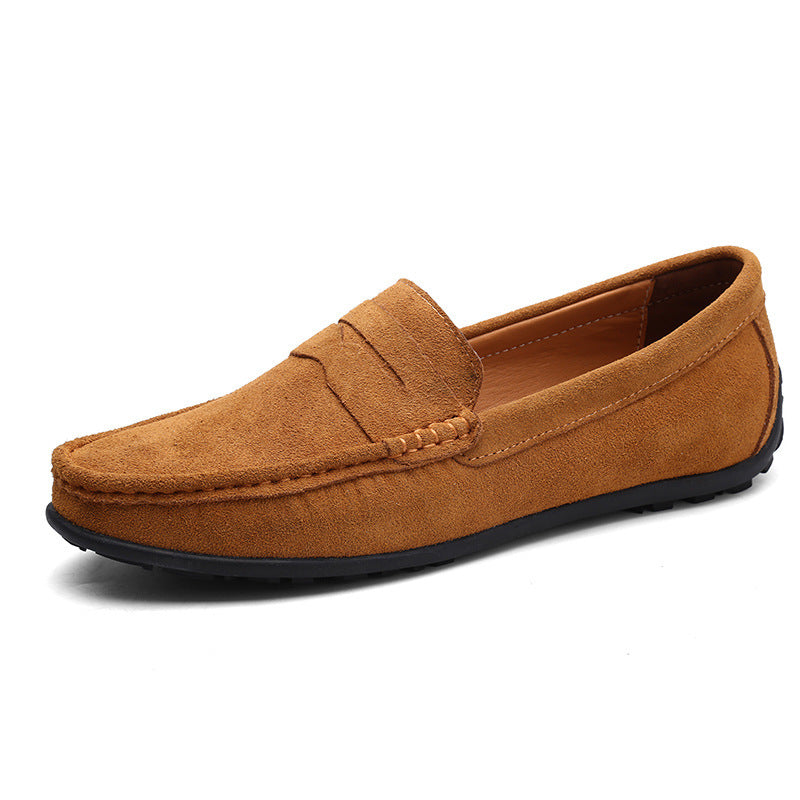 Herren nan eleganter Wildleder-Loafer mit handgenähter Moccasinnaht und rutschfester Gummiprofilsohle Echo Archiv
