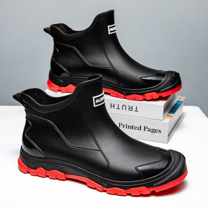 Herren Gummistiefel mit rutschfester Sohle und flexiblem Einstieg Echoarchiv