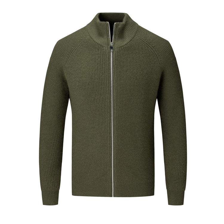 Herren Strickjacke mit hohem Kragen Echoarchiv