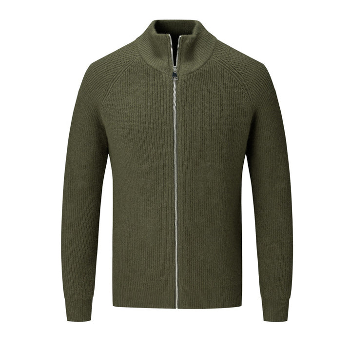Herren Strickjacke mit hohem Kragen Echoarchiv