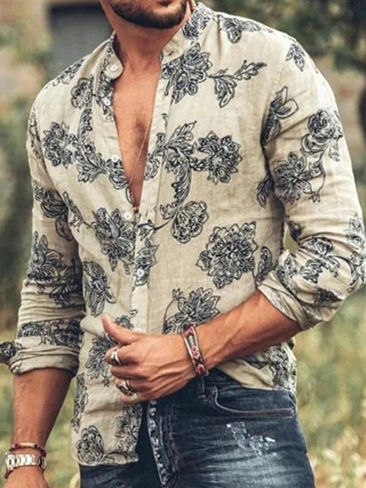 Herren elegante Baumwollhemd Echoarchiv