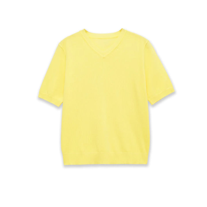 Damen Kurzarm-V-Ausschnitt Pullover Echo Archiv