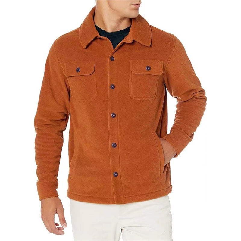 Herren Fleecejacke mit praktischen Taschen Echoarchiv