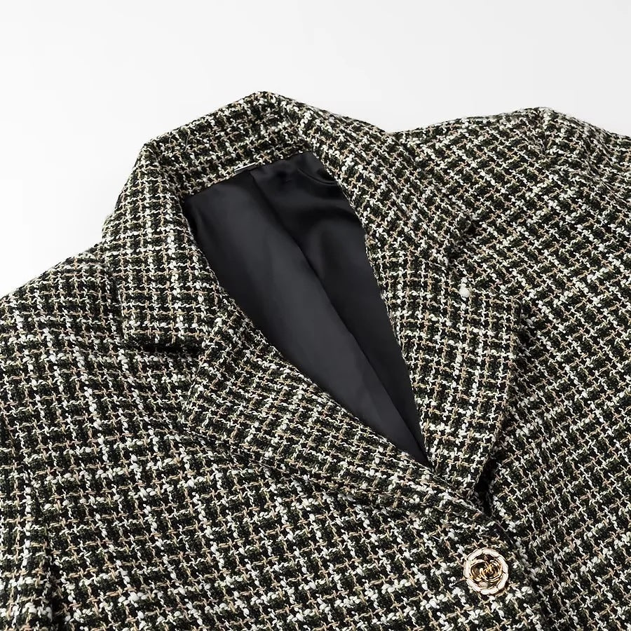 Damen Kurzblazer aus Bouclé‑Tweed mit kastiger Cropped‑Silhouette Echo Archiv