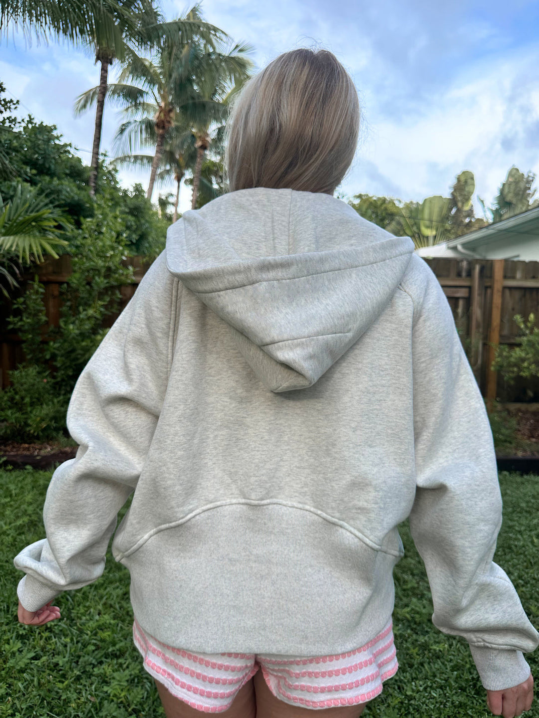 Damen Relaxed Halb-Reißverschluss Hoodie aus Bio-Baumwolle mit Kängurutasche und Raglanärmeln – Auréline