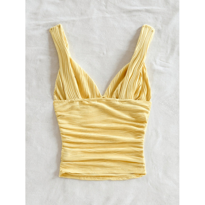 Damen Raffiniertes Cropped Top mit Volantdetails Echo Archiv