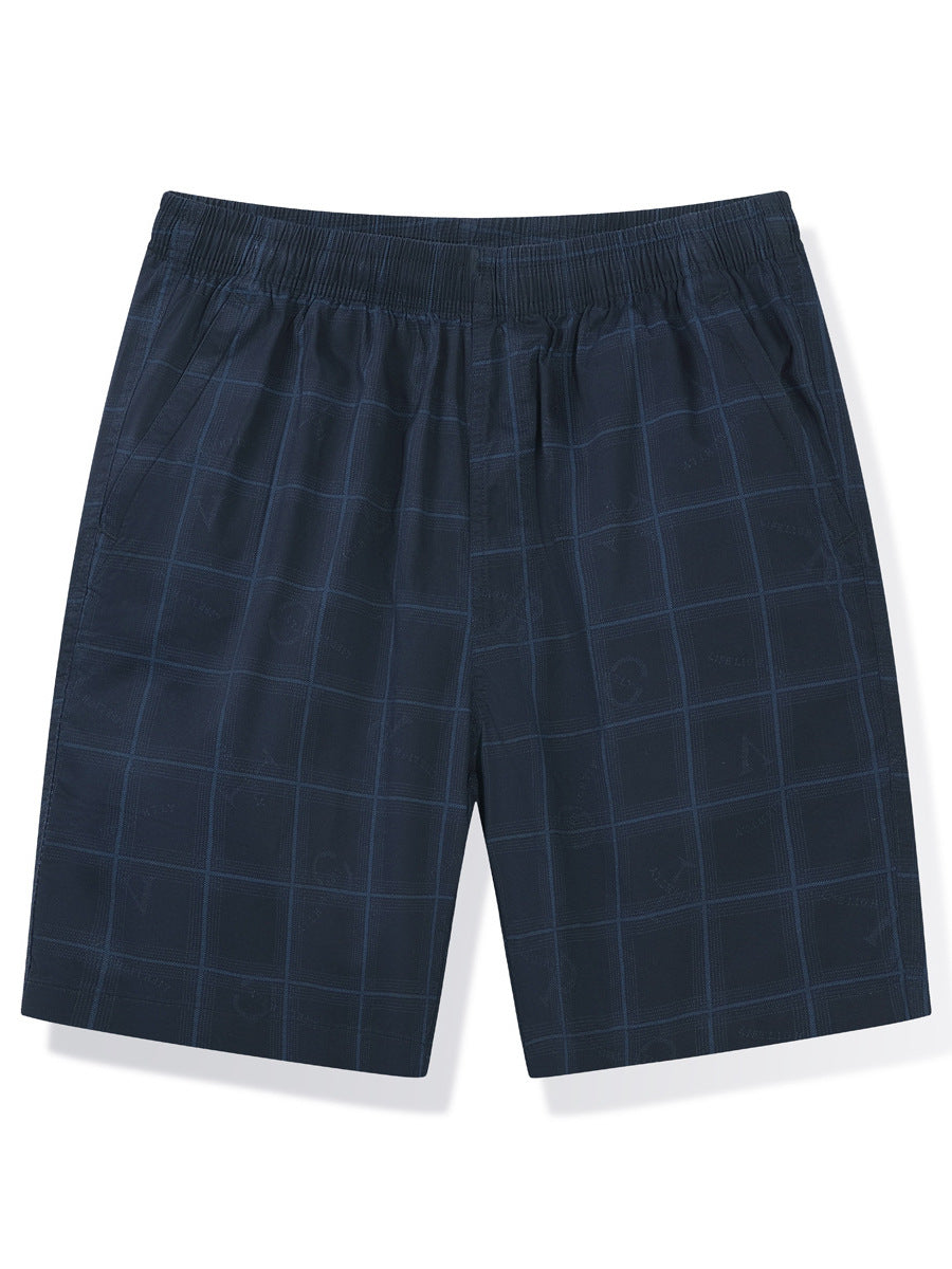 Herren lässige Shorts im modernen Karomuster Echoarchiv