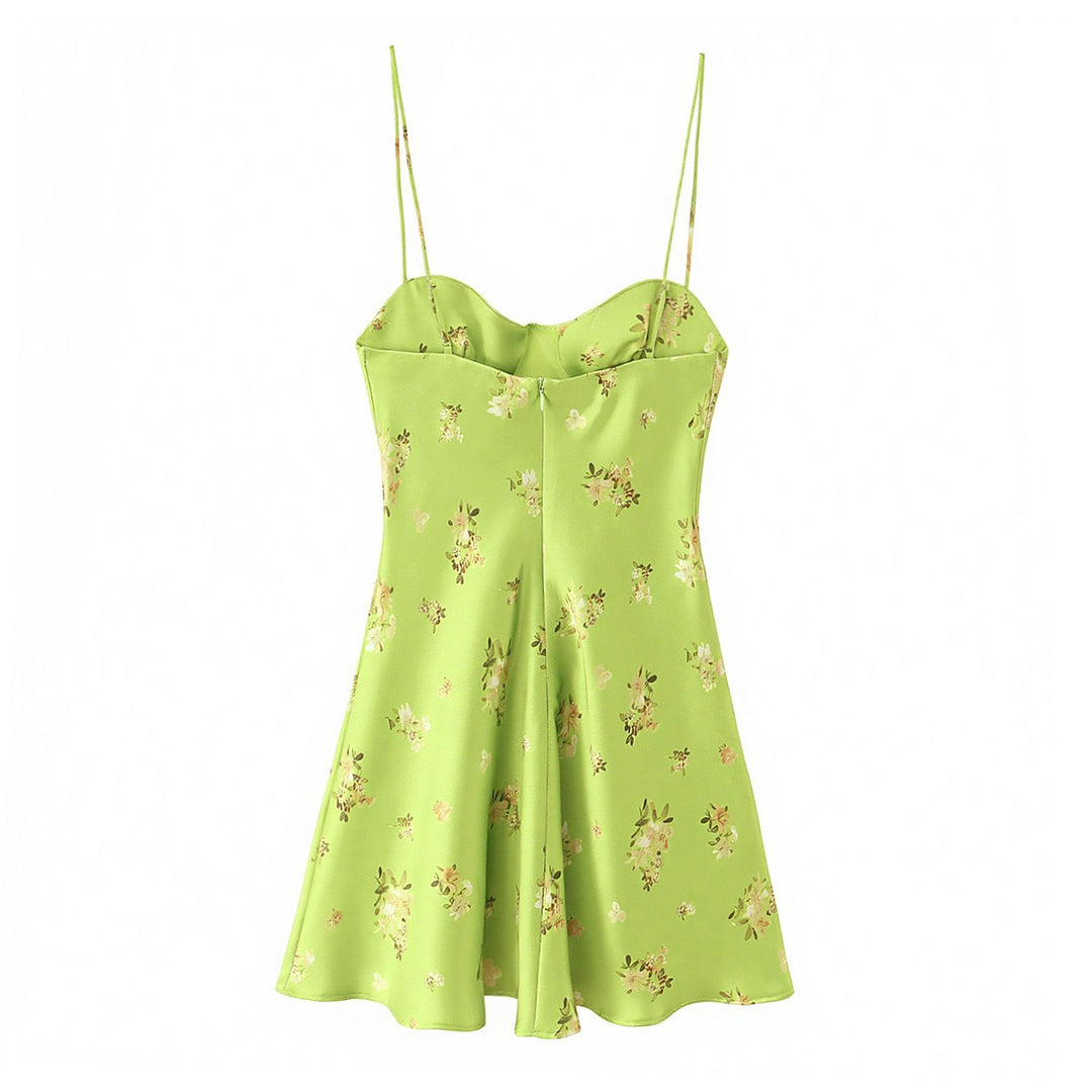 Damen Blusenkleid mit zartem Blumenmuster und schwingendem Rock Echo Archiv