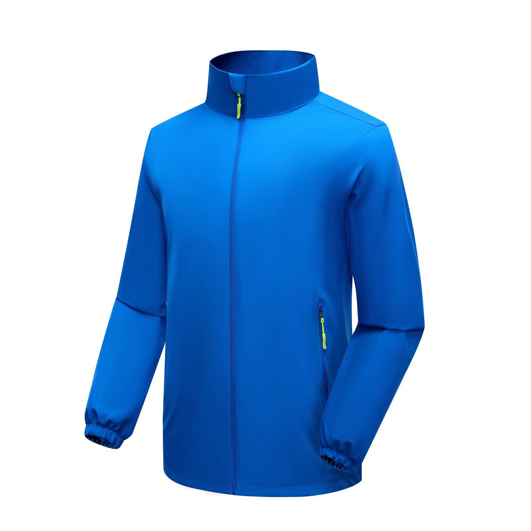 Herren Leichte Softshell‑Regenjacke mit hohem Stehkragen und winddichter Mikrofaserschale Echoarchiv