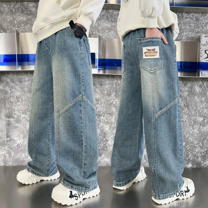Jungen weite Denim-Hose mit einzigartigem Design Echo Archiv