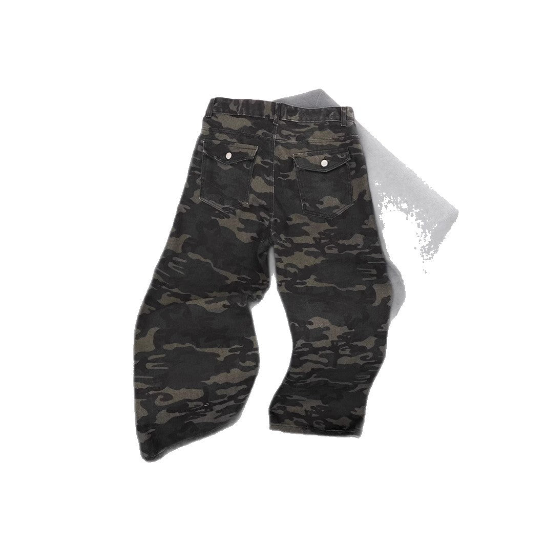 Damen Modische Camouflage Cargo-Hose Echoarchiv