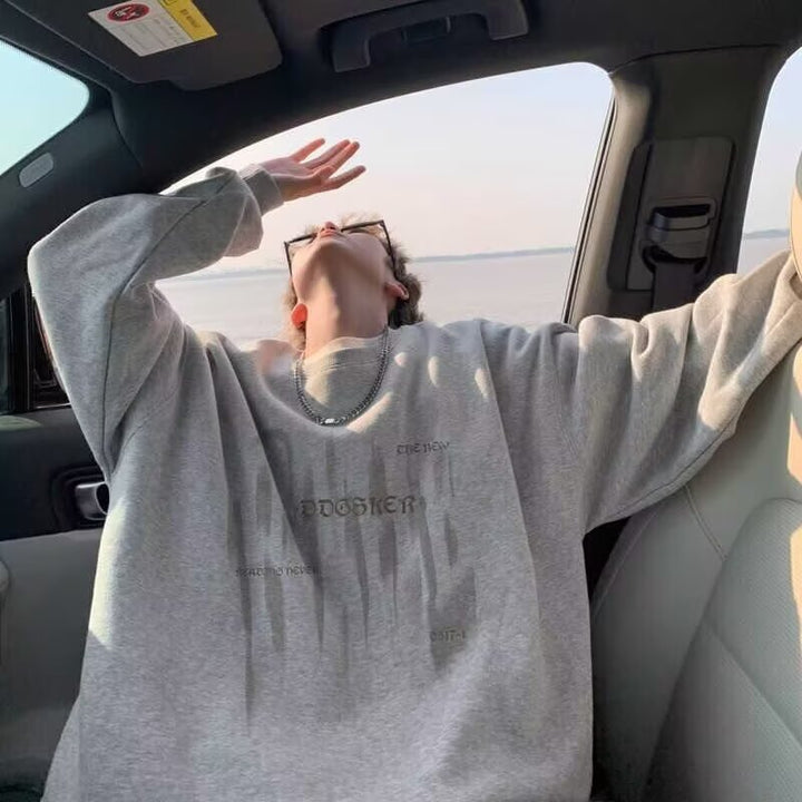 Unisex Oversized Sweatshirt mit grafischem Druck Echoarchiv