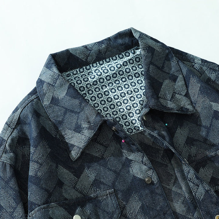 Herren Modische Denim-Jacke Echo Archiv