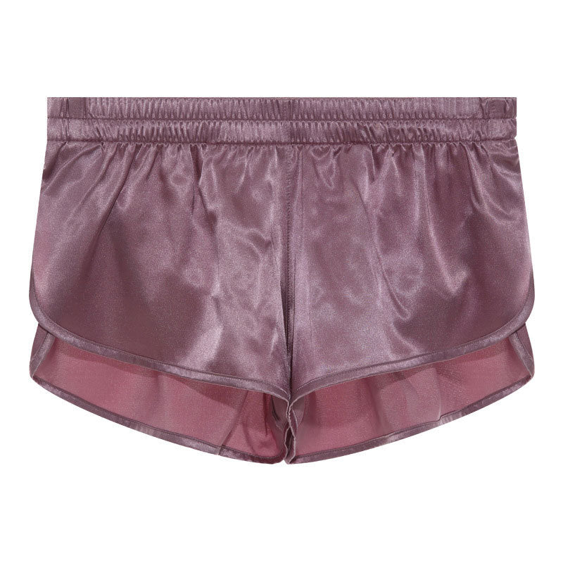 Herren nan kurze Satin-Schlafshorts mit elastischem Bund und seitlichem Schlitz Echo Archiv