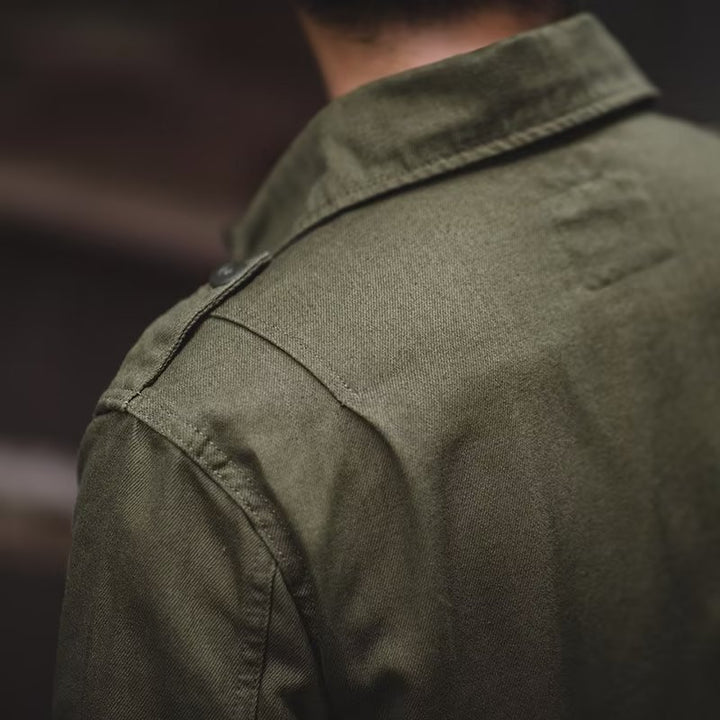 Herren Lässige Utility-Jacke mit praktischen Taschen Echo Archiv