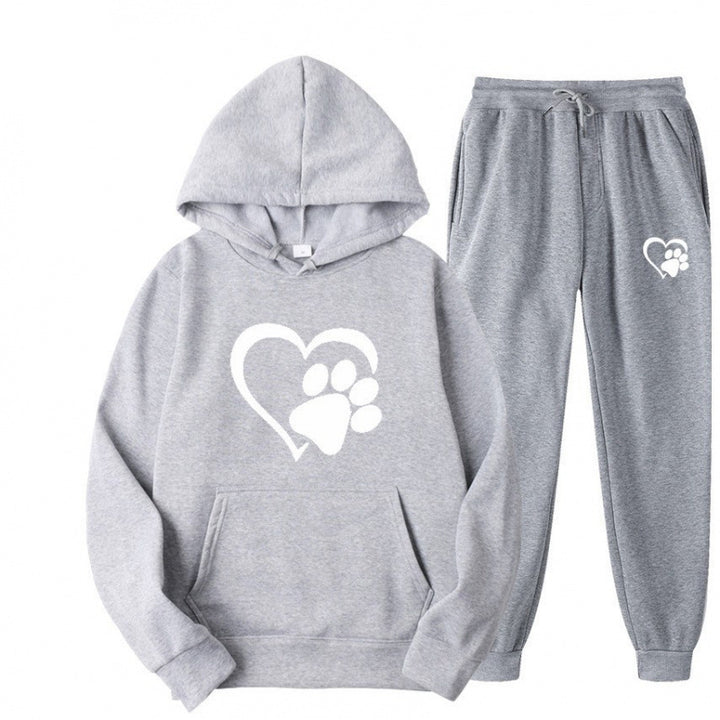 Damen Kuscheliger Hoodie und Jogginghose Set Echoarchiv