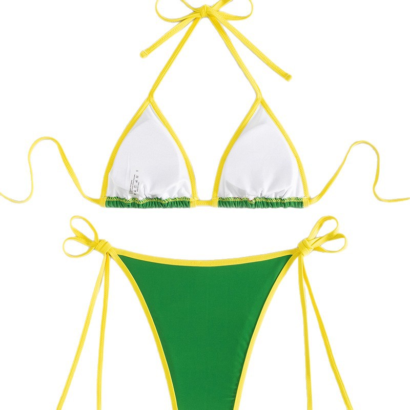 Damen Triangel-Bikini mit brasilianischem Motiv Echo Archiv