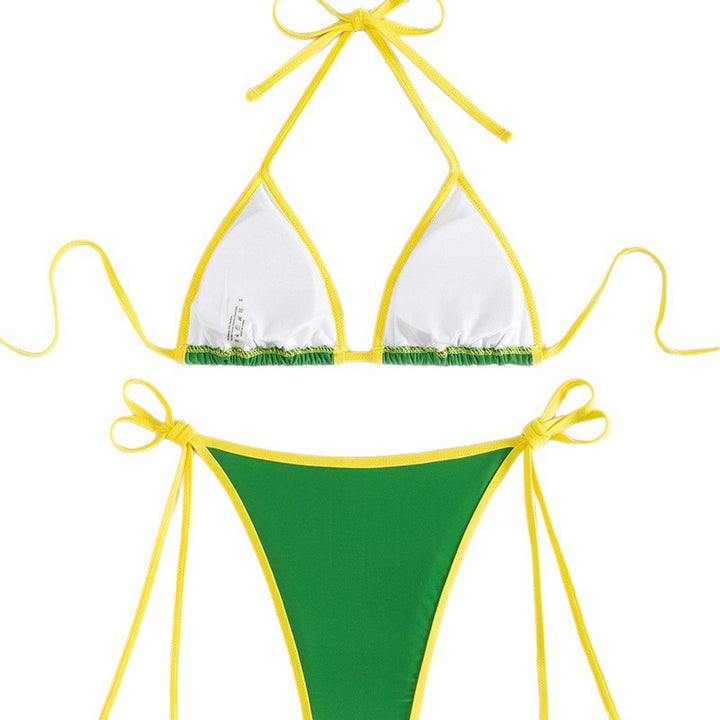 Damen Triangel-Bikini mit brasilianischem Motiv Echo Archiv