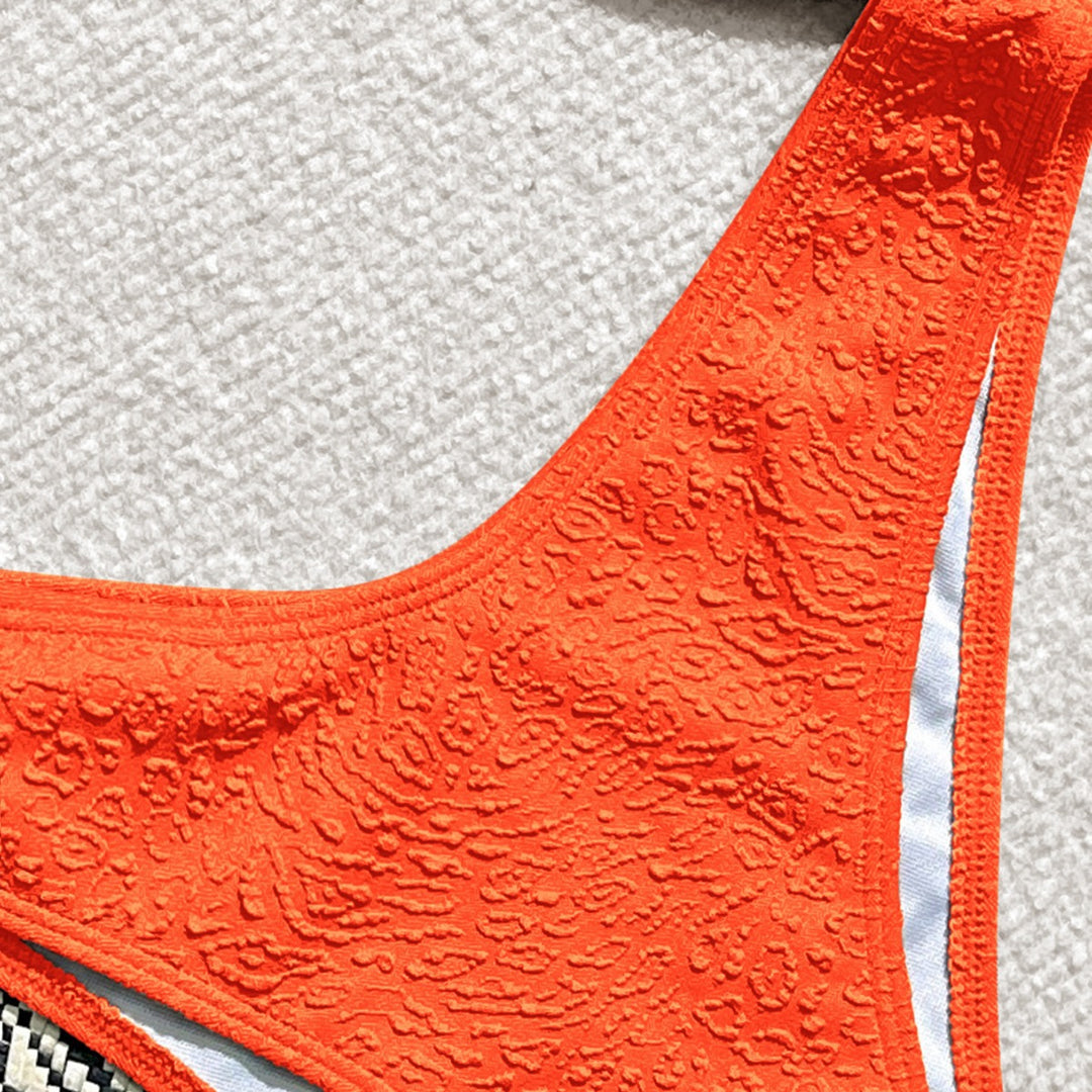 Damen Bandeau-Bikini mit ausgefallenem Strukturdesign Echo Archiv