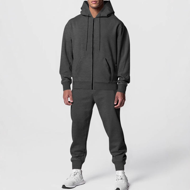 Herren Sportlicher Fleece-Jogginganzug mit Kapuze Echoarchiv