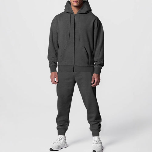 Herren Sportlicher Fleece-Jogginganzug mit Kapuze Echoarchiv