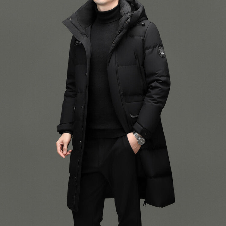 Herren lange, isolierte Winterjacke Echoarchiv