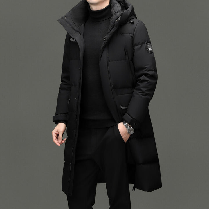 Herren lange, isolierte Winterjacke Echoarchiv