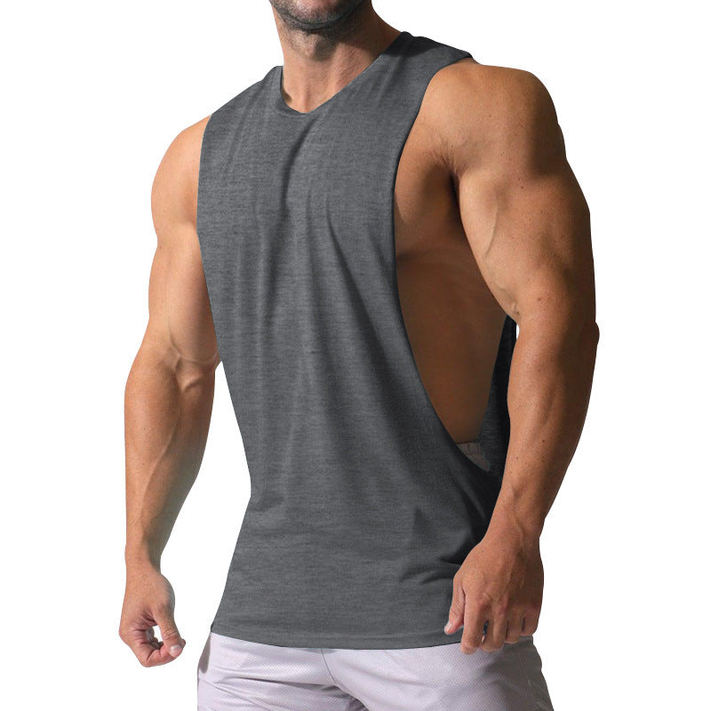 Herren Ärmelloses Sportshirt mit tiefem Rückenausschnitt und atmungsaktivem Material Echoarchiv