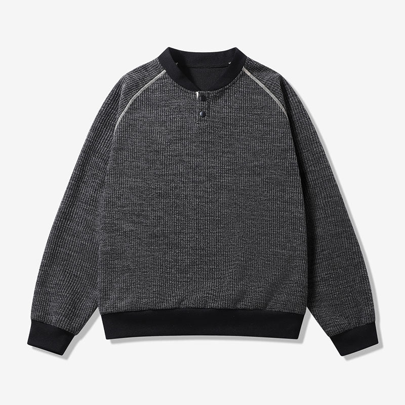 Herren Bequemer Sweater mit Stehkragen Echoarchiv