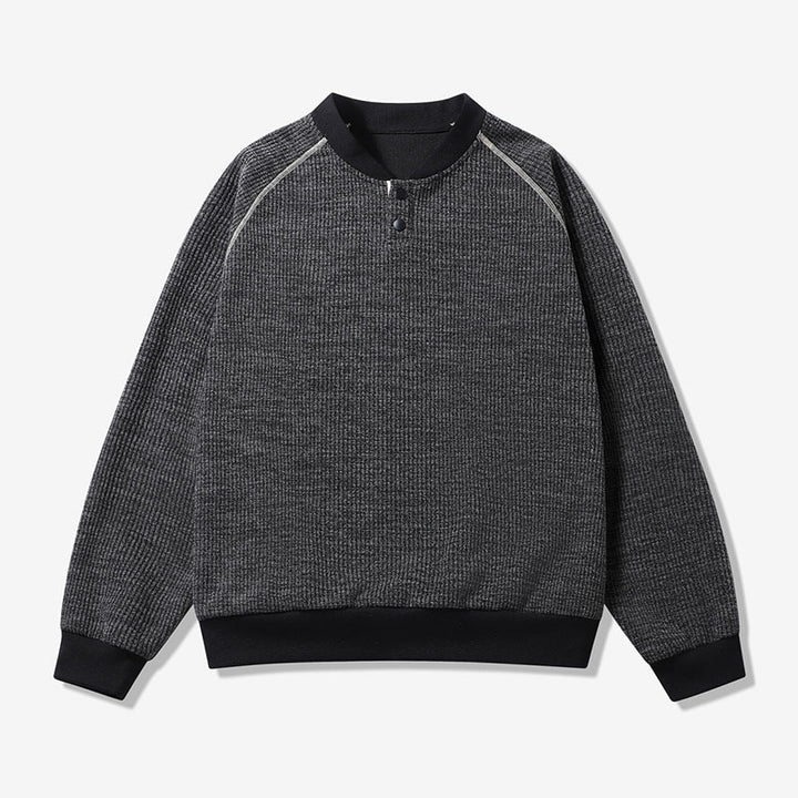 Herren Bequemer Sweater mit Stehkragen Echoarchiv