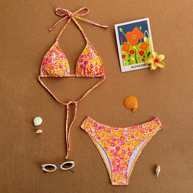 Damen Triangel-Bikini mit dekorativen Punkten Echo Archiv