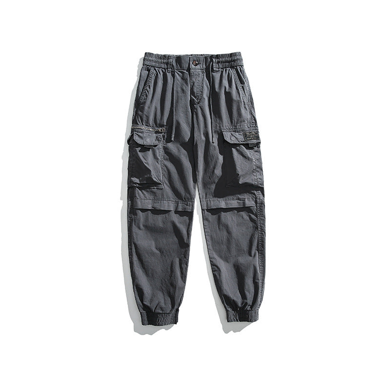 Herren Multifunktionale Cargo-Jogginghose mit Tunnelzugbund, Kniepaneelen und Mehrfachtaschen Echo Archiv