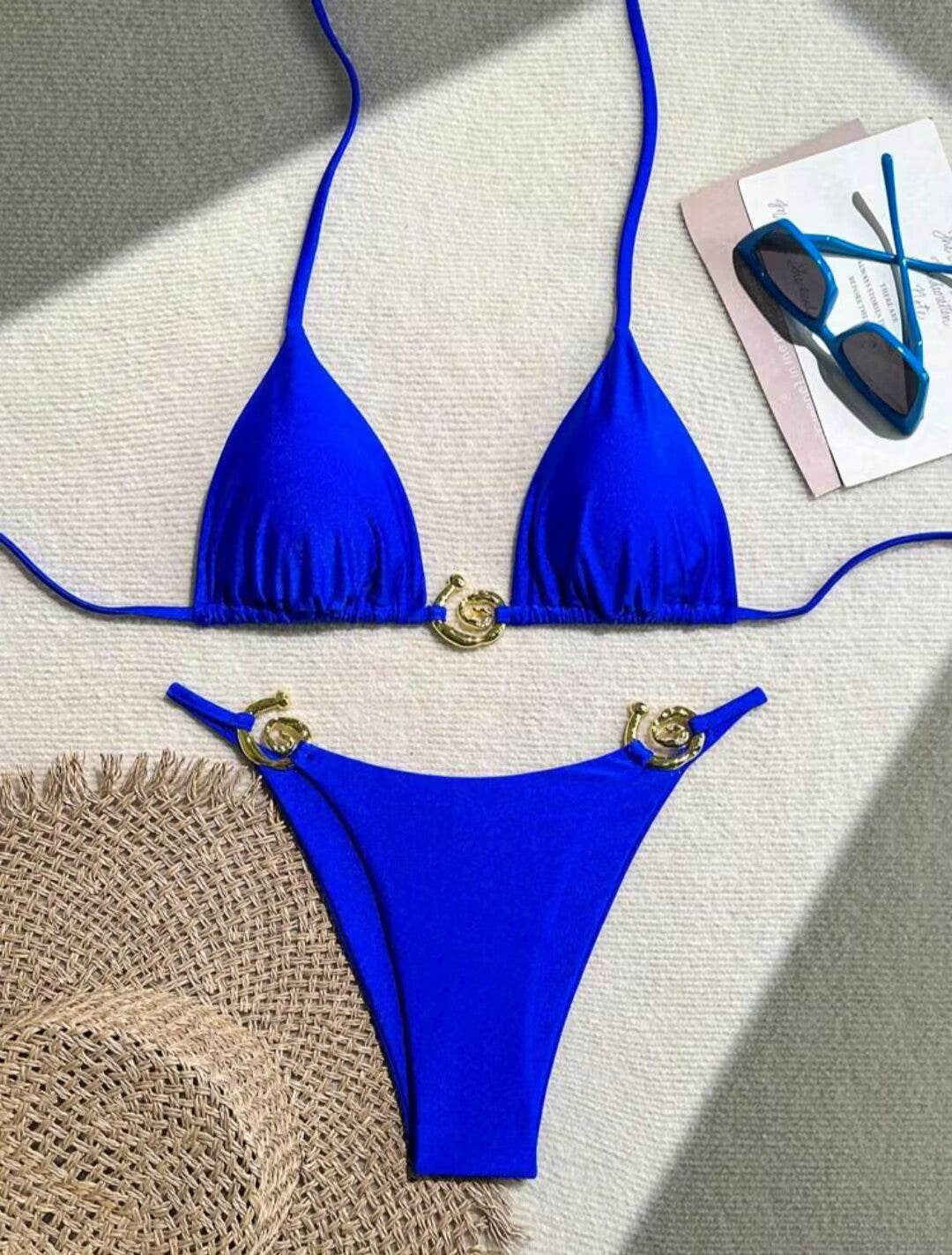 Damen Triangel-Bikini mit raffiniertem Gold-Detail Echo Archiv