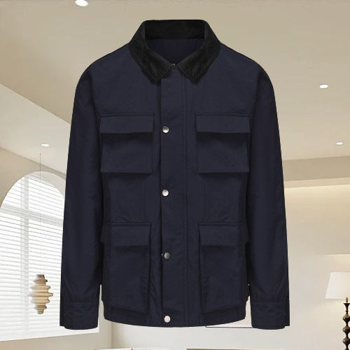 Herren funktionale Utility-Jacke mit praktischen Taschen Echoarchiv