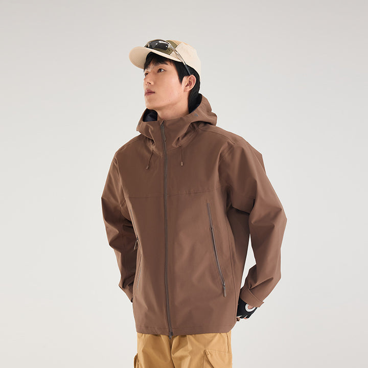 Herren Wasserdichte Softshell-Outdoorjacke mit verstellbarer Kapuze und atmungsaktiver Membran Echoarchiv