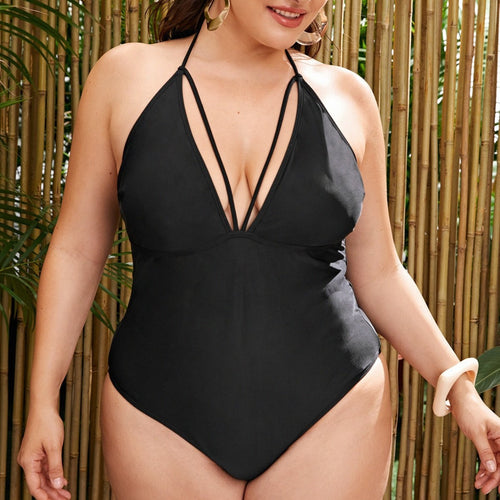 Damen Bademode mit tiefem V-Ausschnitt und trendigen Cut-Outs Echo Archiv
