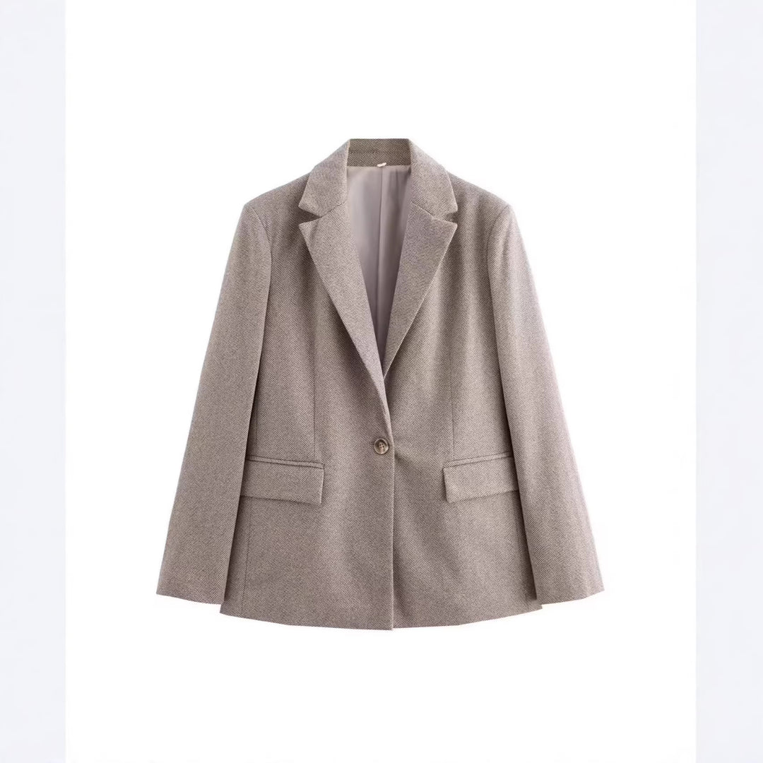 Damen Klassischer Blazer mit strukturiertem Stoff Echo Archiv