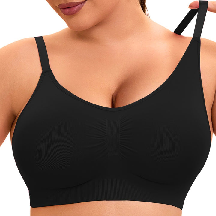 Damen sportlicher Bralette-BH mit nahtloser Passform und elastischem Unterband Echo Archiv