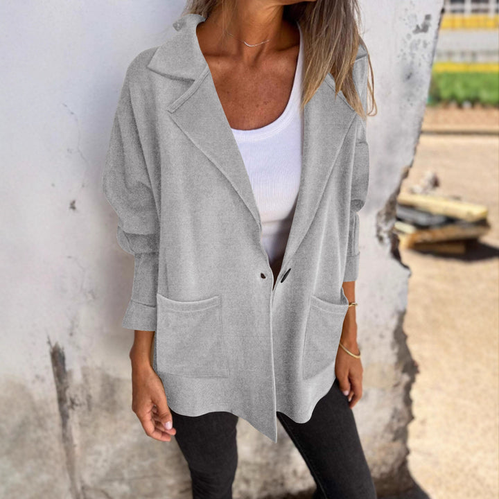 Damen Offene Cape-Cardigan aus Feinstrick mit asymmetrischem Saum und Eingrifftasche Echoarchiv