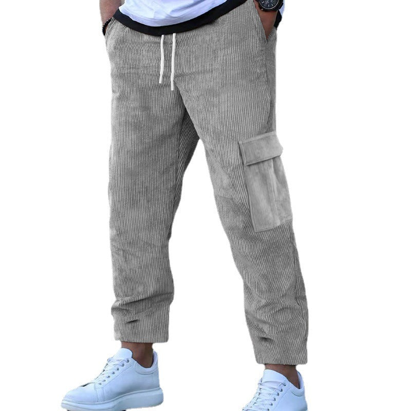 Herren bequeme Cargo-Hose mit elastischem Bund Echoarchiv
