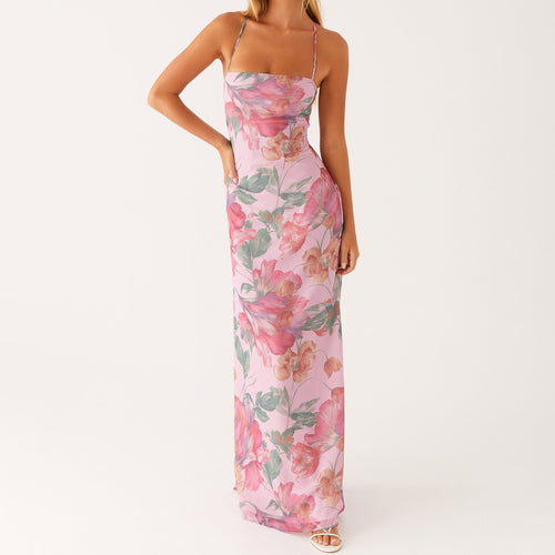 Damen Maxikleid mit floralem Muster Echo Archiv
