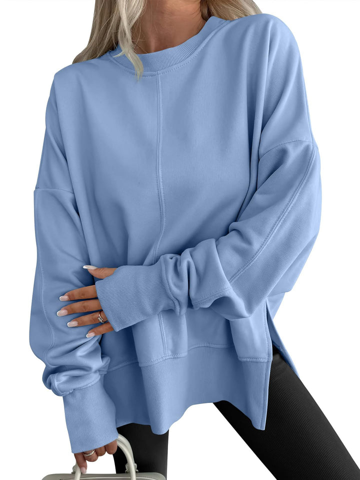 Damen Oversize-Sweatshirt mit Mittelnähte, Rundhals und überschnittener Schulter Echo Archiv