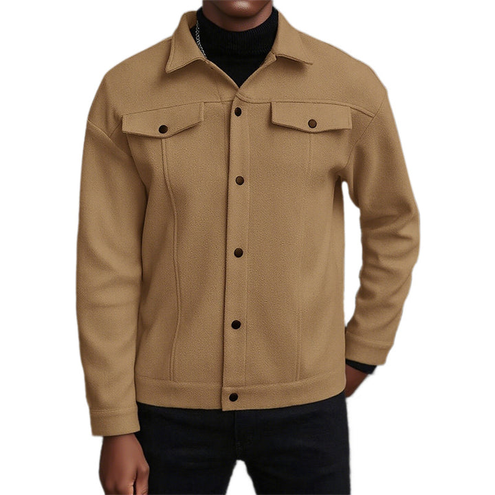 Herren lässige Übergangsjacke mit praktischen Taschen und modernem Kragen Echoarchiv