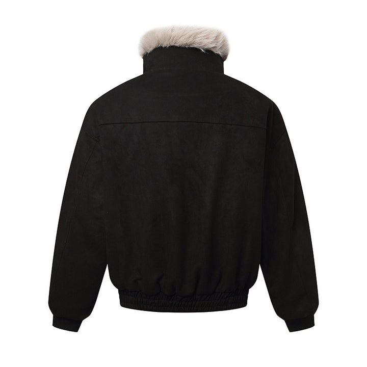 Herren Bomberjacke im Aviator‑Look mit Kunstfellbesatz und Schnallenkragen Echoarchiv