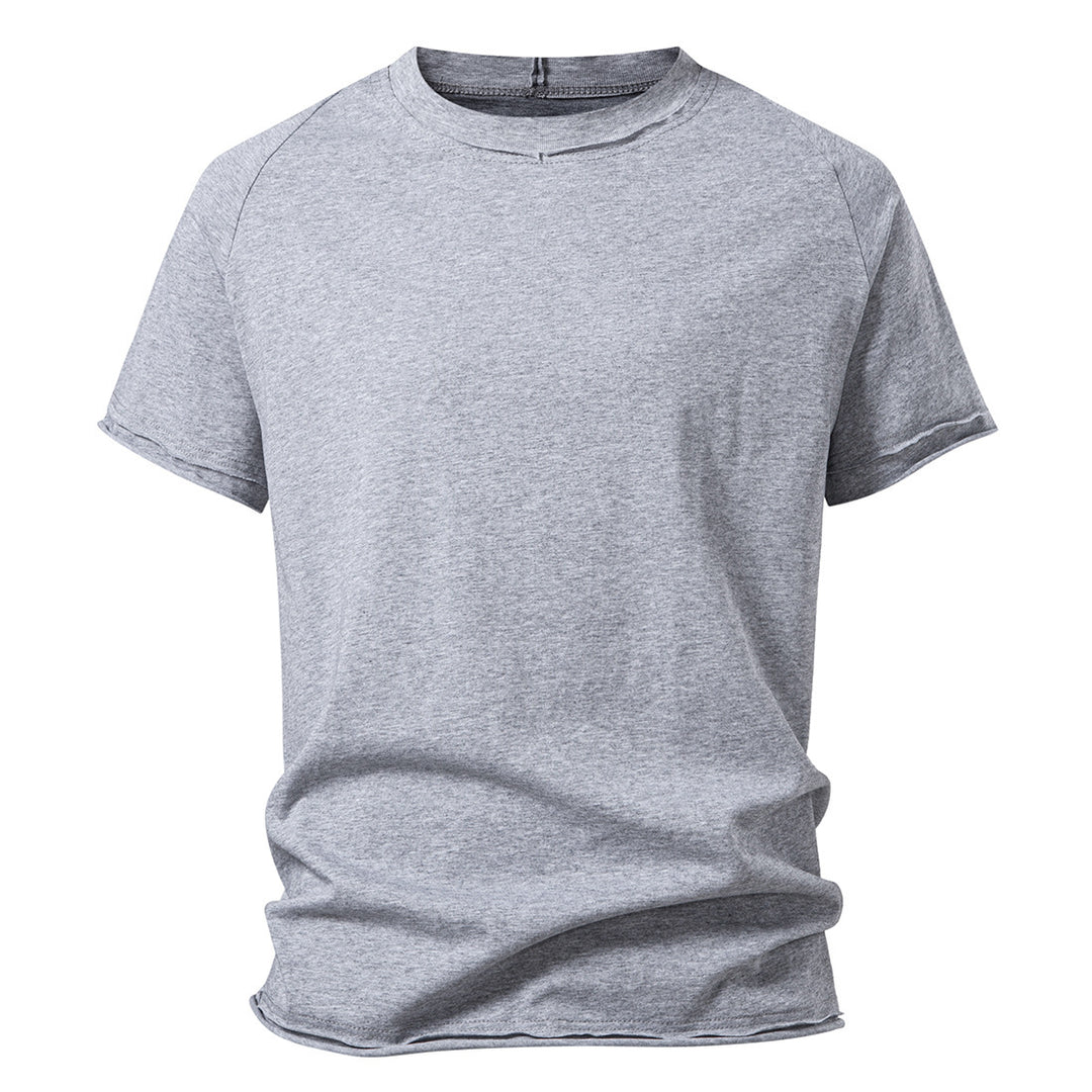 Herren lässiges Kurzarmshirt mit modischem Schnitt und atmungsaktiver Baumwolle Echoarchiv