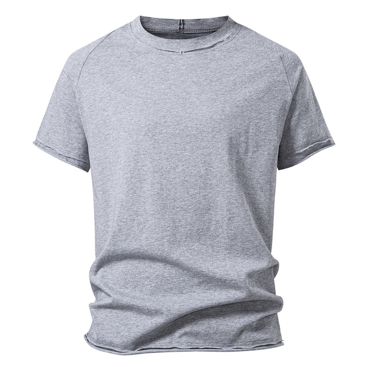 Herren lässiges Kurzarmshirt mit modischem Schnitt und atmungsaktiver Baumwolle Echoarchiv
