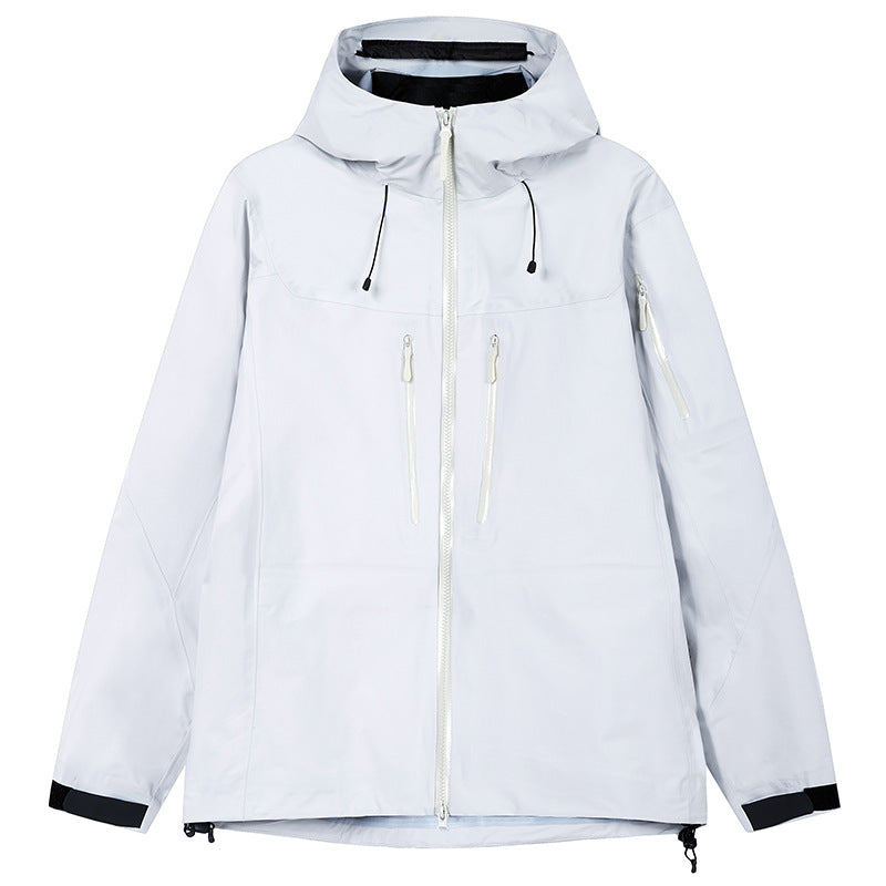 Herren Technische wasserdichte Outdoorjacke mit Kapuze und verschweißten Reißverschlüssen Echo Archiv